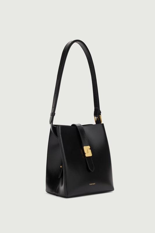 Sac Bello Mini - Noir - Cuir - Femme