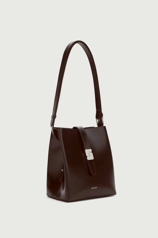 Sac Bello Mini - Marron Chaud - Cuir - Femme