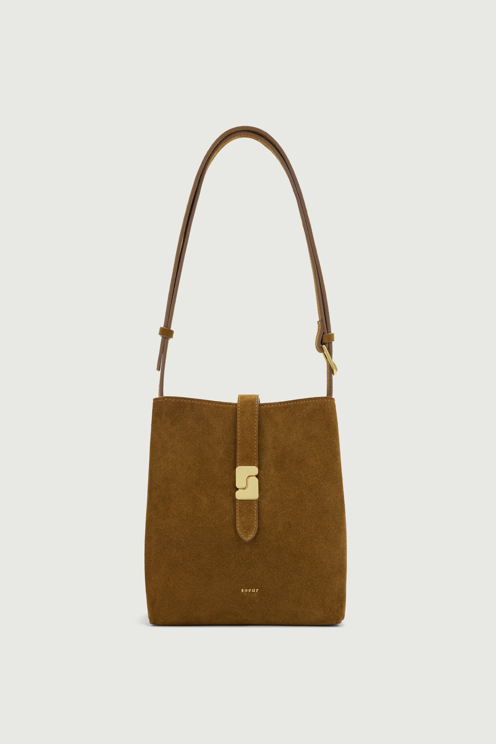 SAC BELLO MINI Caramello Pelle scamosciata