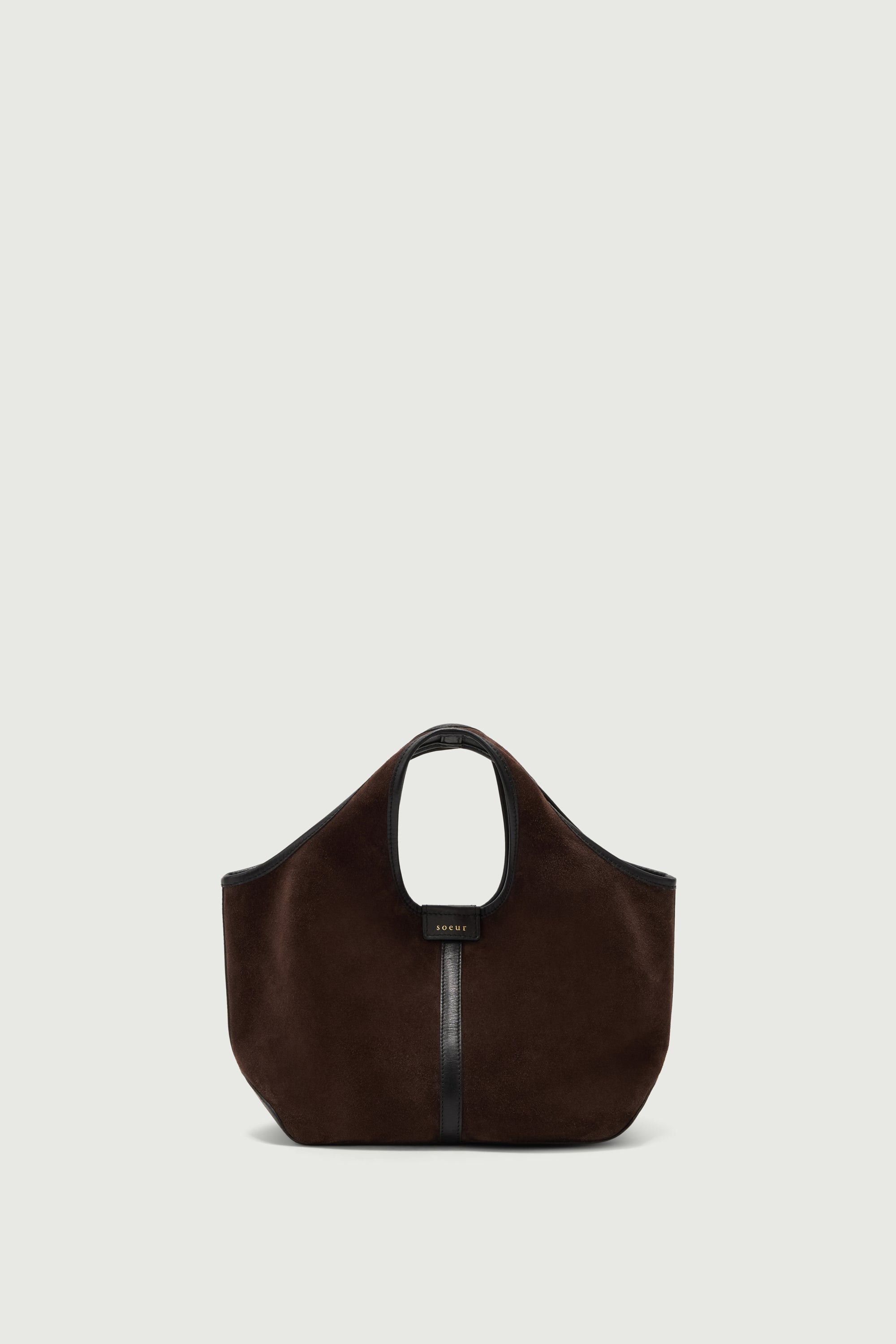 SAC DOUCE MINI Dark Brown Split Leather