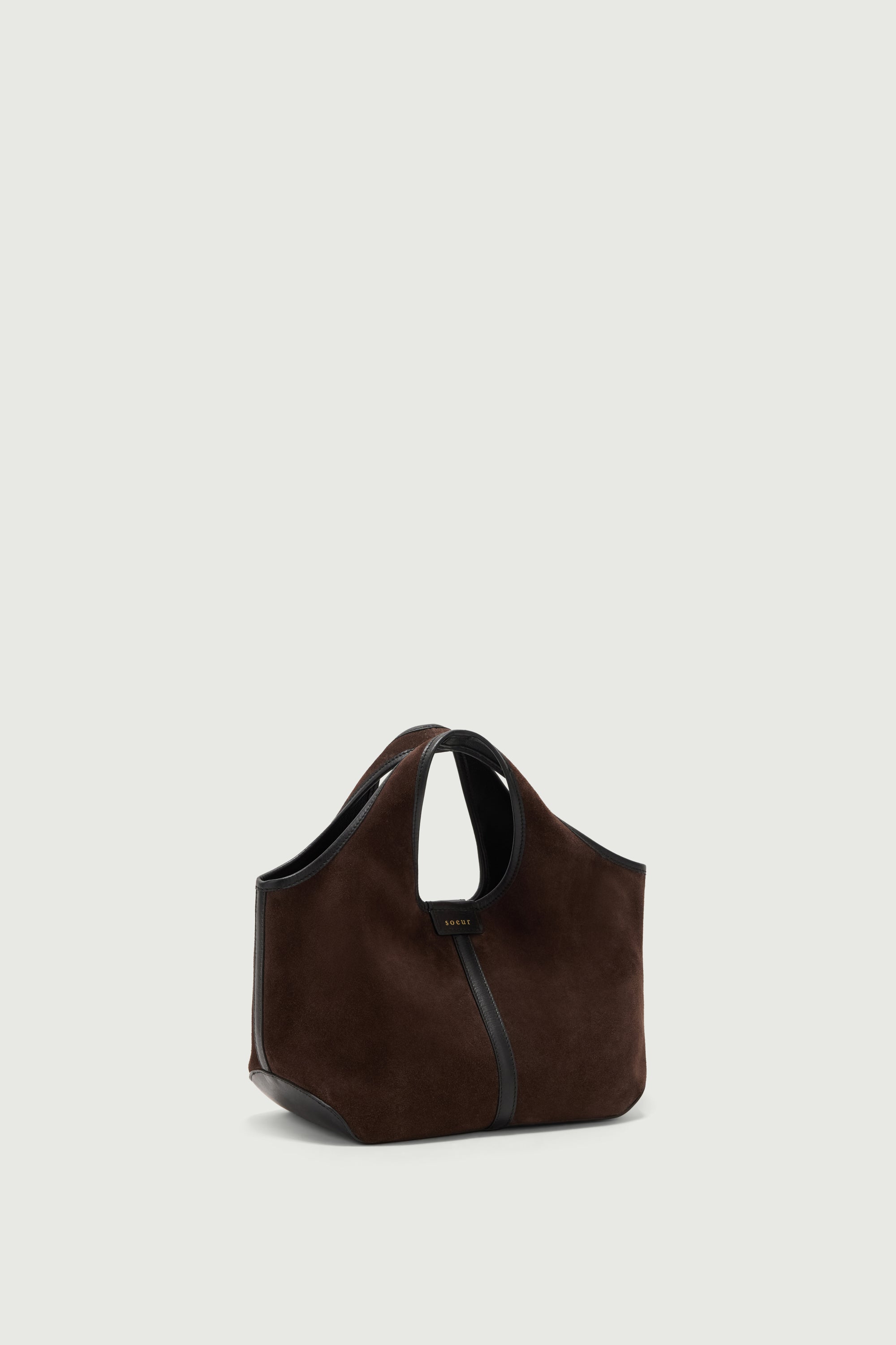 SAC DOUCE MINI Dark Brown Split Leather