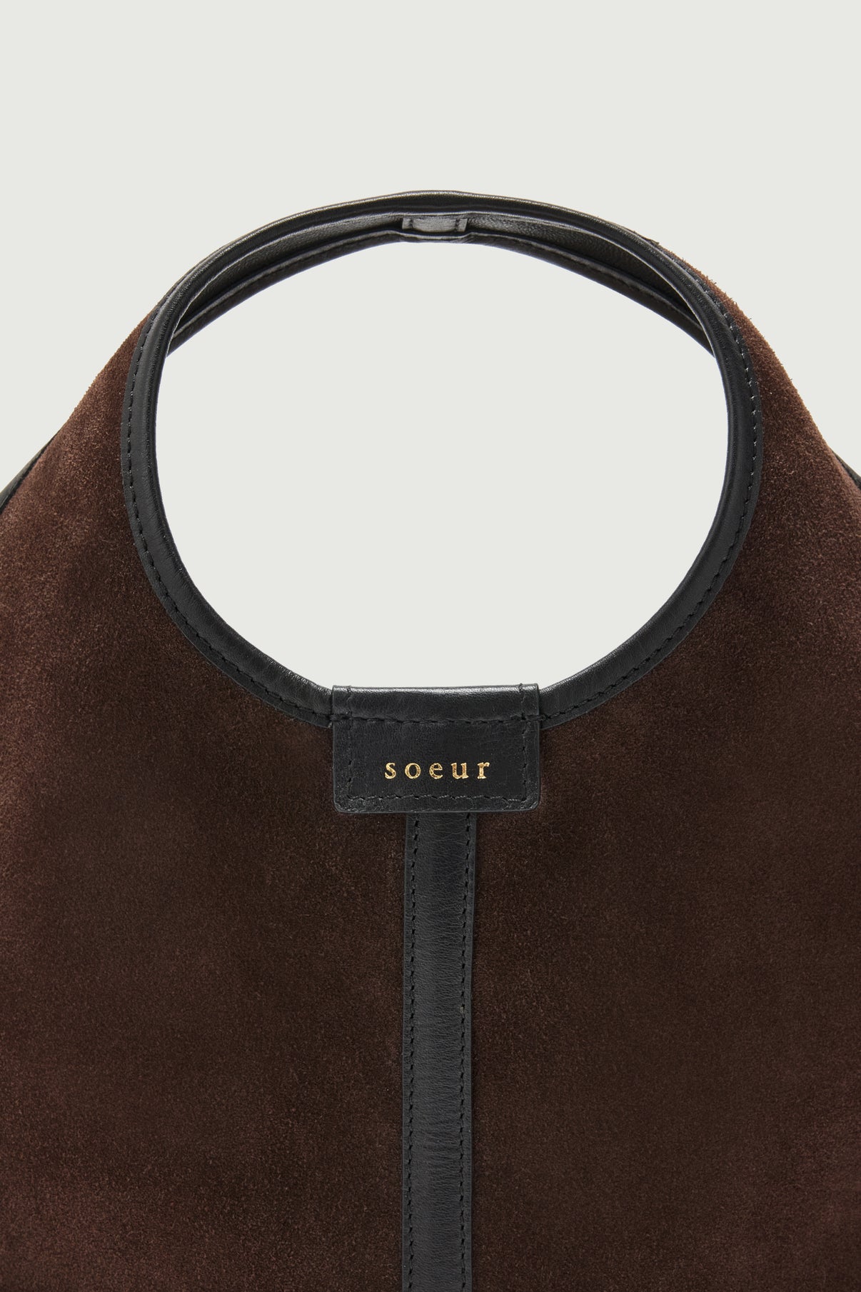 Sac Douce Mini - Marron Foncé - Cuir - Femme vue 3