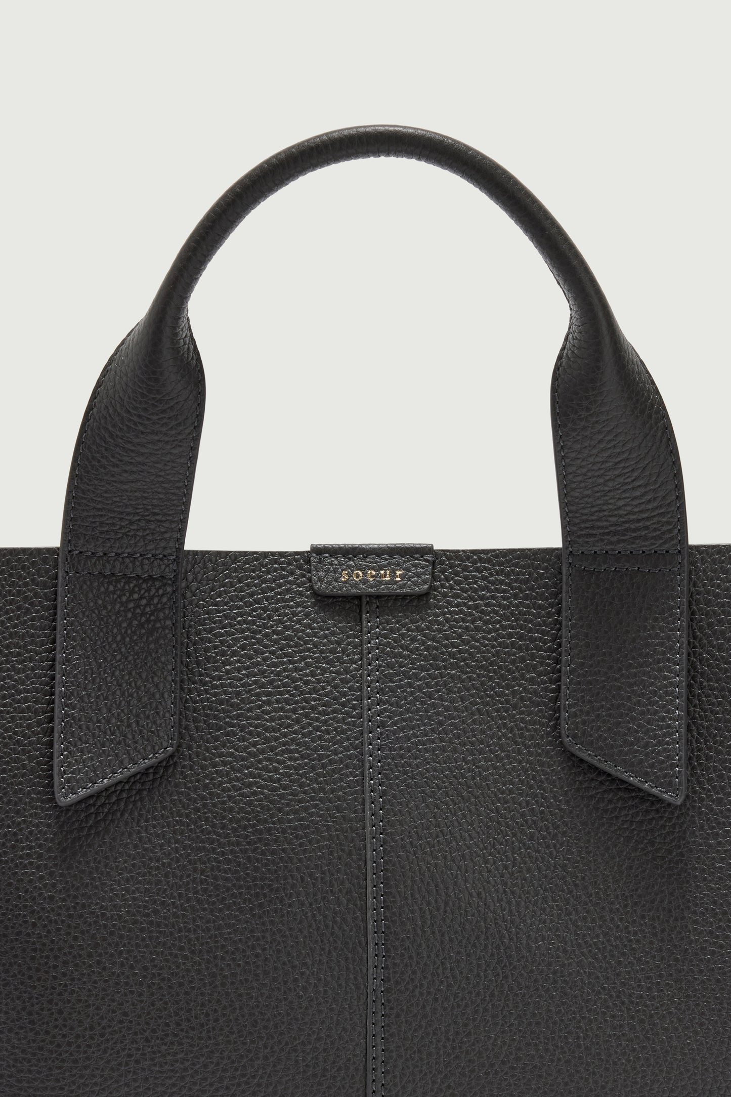 Bolso Suave - Acero - Cuero - Mujer