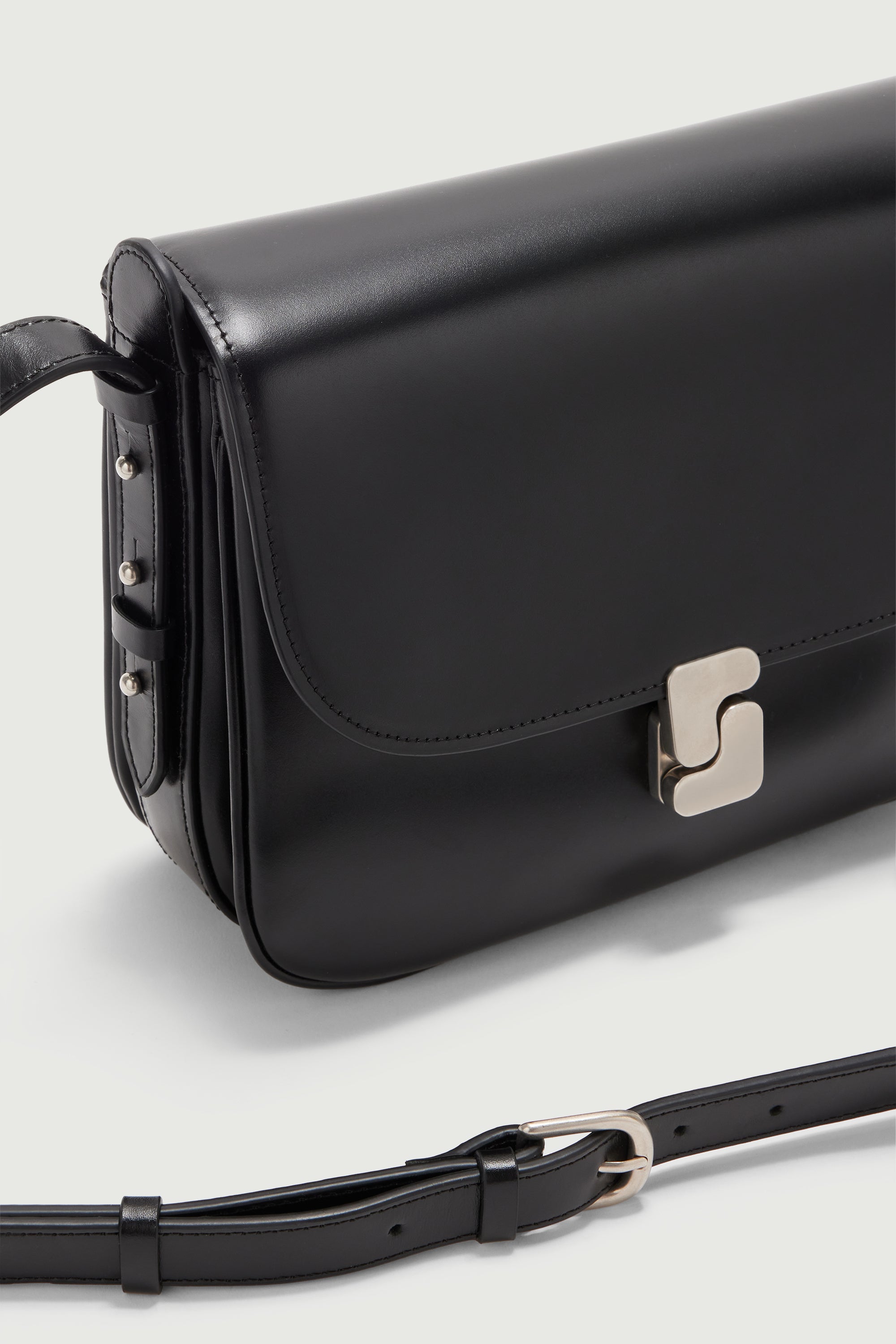 SAC BELLISSIMA MAXI Black Clasp Silver-Tone