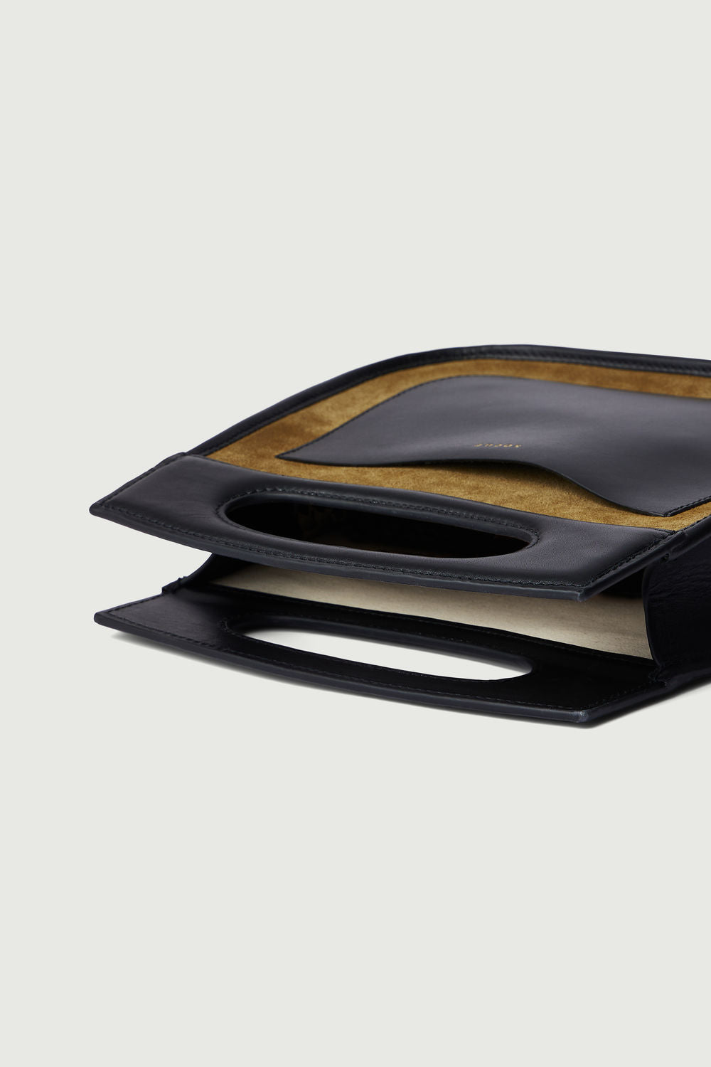 Sac Cheri - Bronze/Noir - Cuir - Femme vue 5