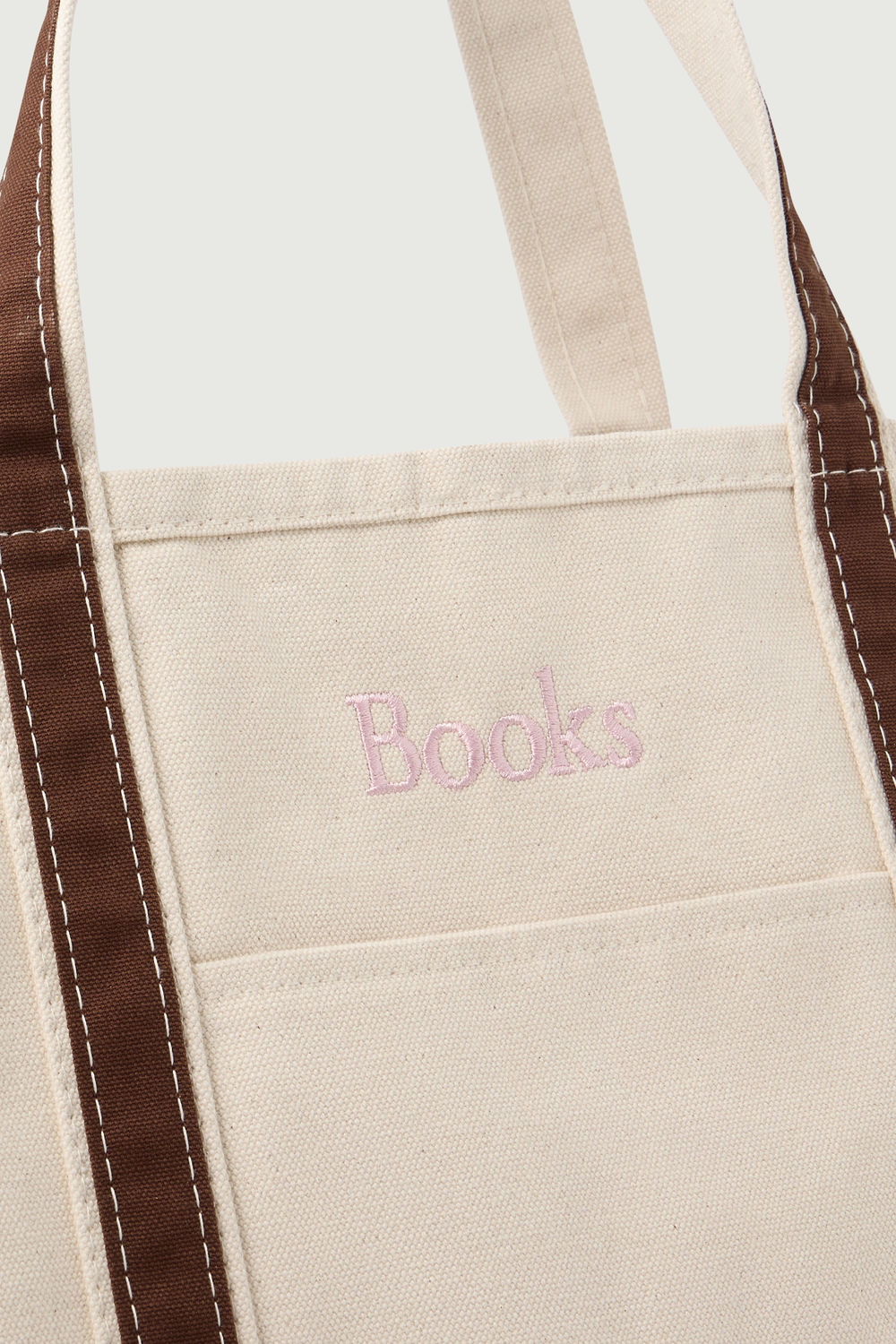 Tote Bag BOOKS MAXI Brown/Pink