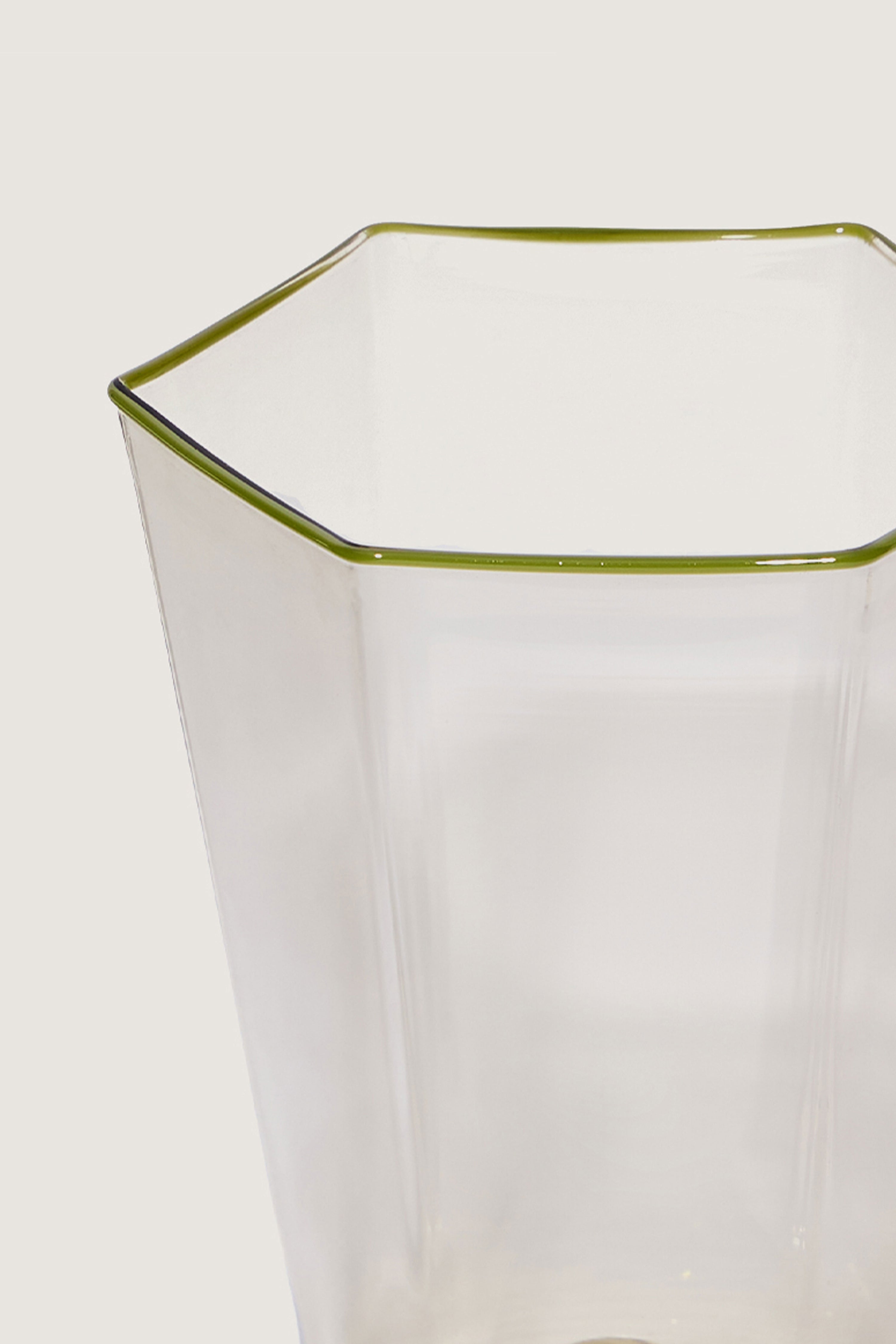 Lot De 6 Verres Murano Soufflés à La Main - Collection Vagues (Acquamare) - 400 Ml - Fabrication Artisanale Italienne - Lave-vaisselle