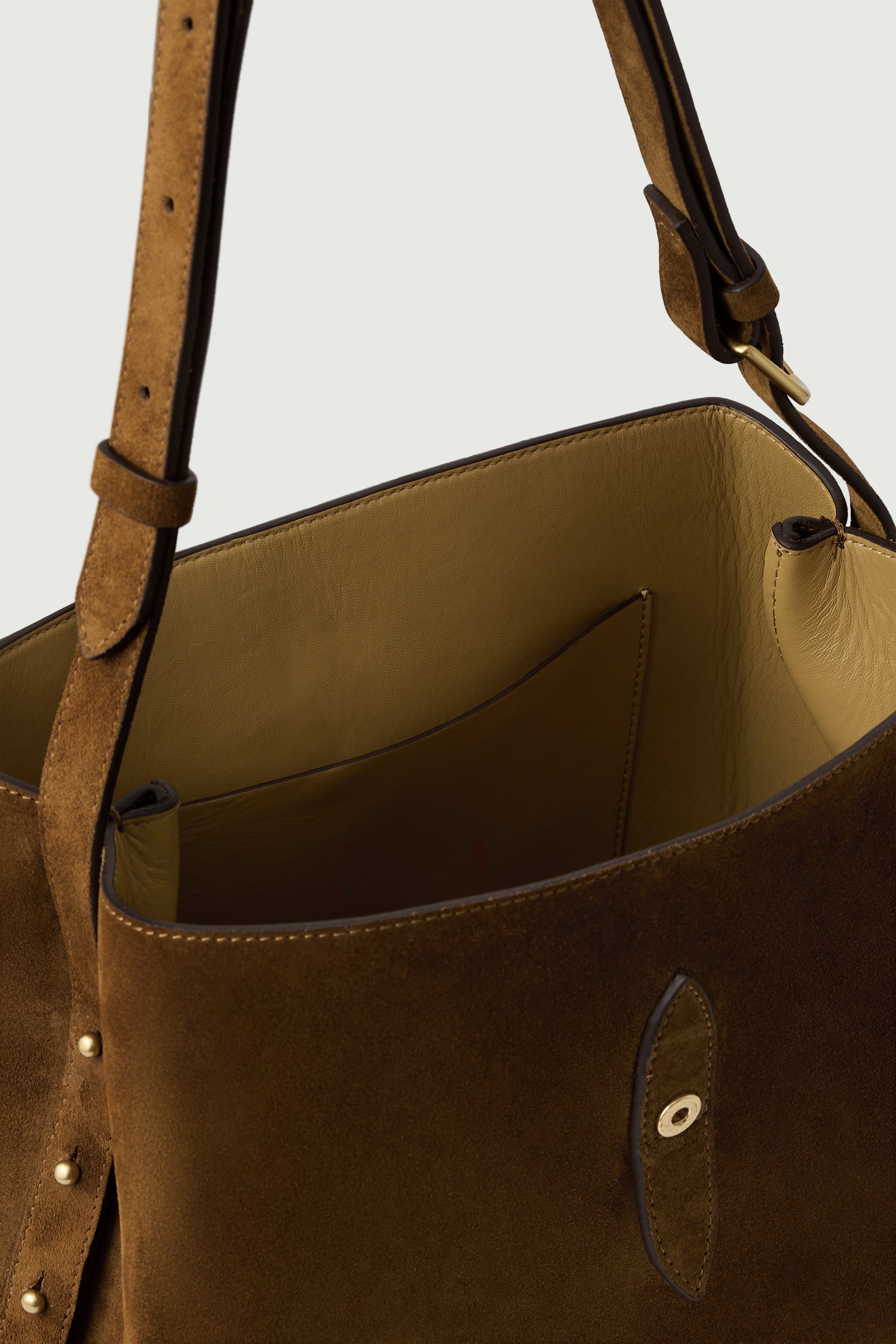 SAC BELLO Caramel Split Leather